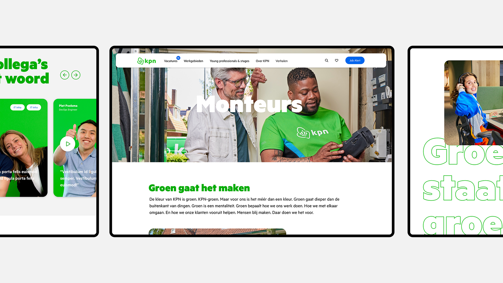 Groen is geen kleur - website